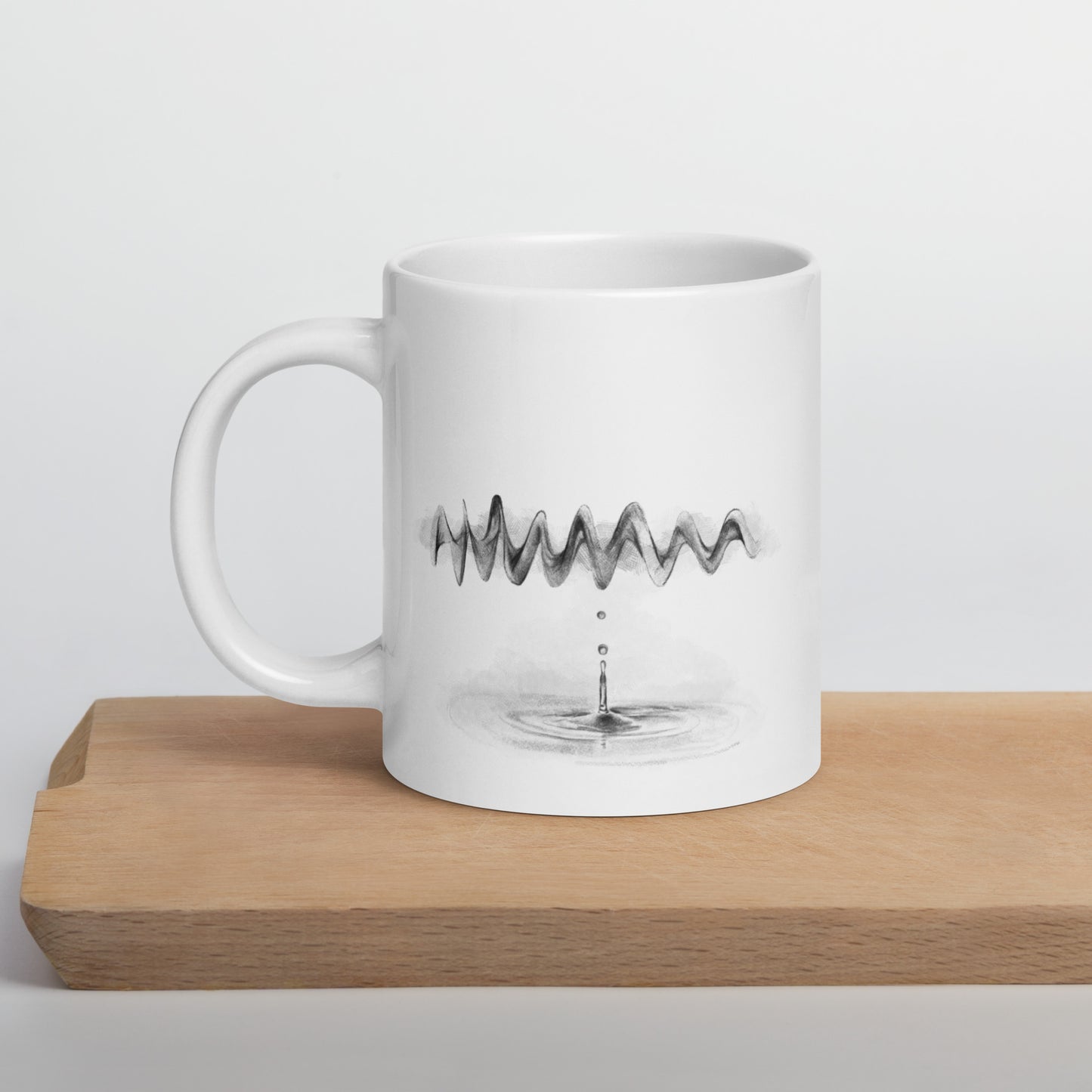 White Glossy Mug | Listen | Fall Collection |
