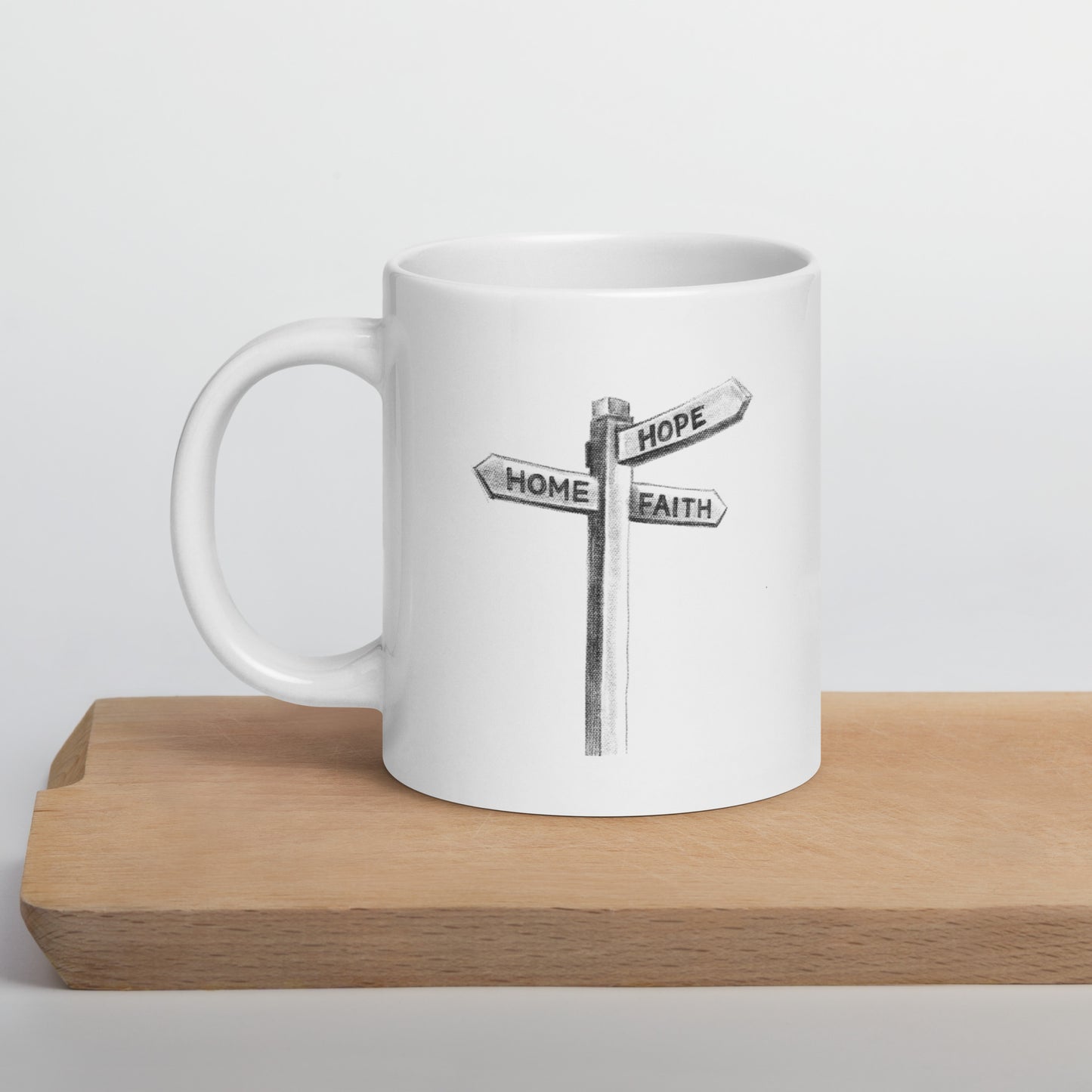 White Glossy Mug | Lost & Found | Winter Collection |