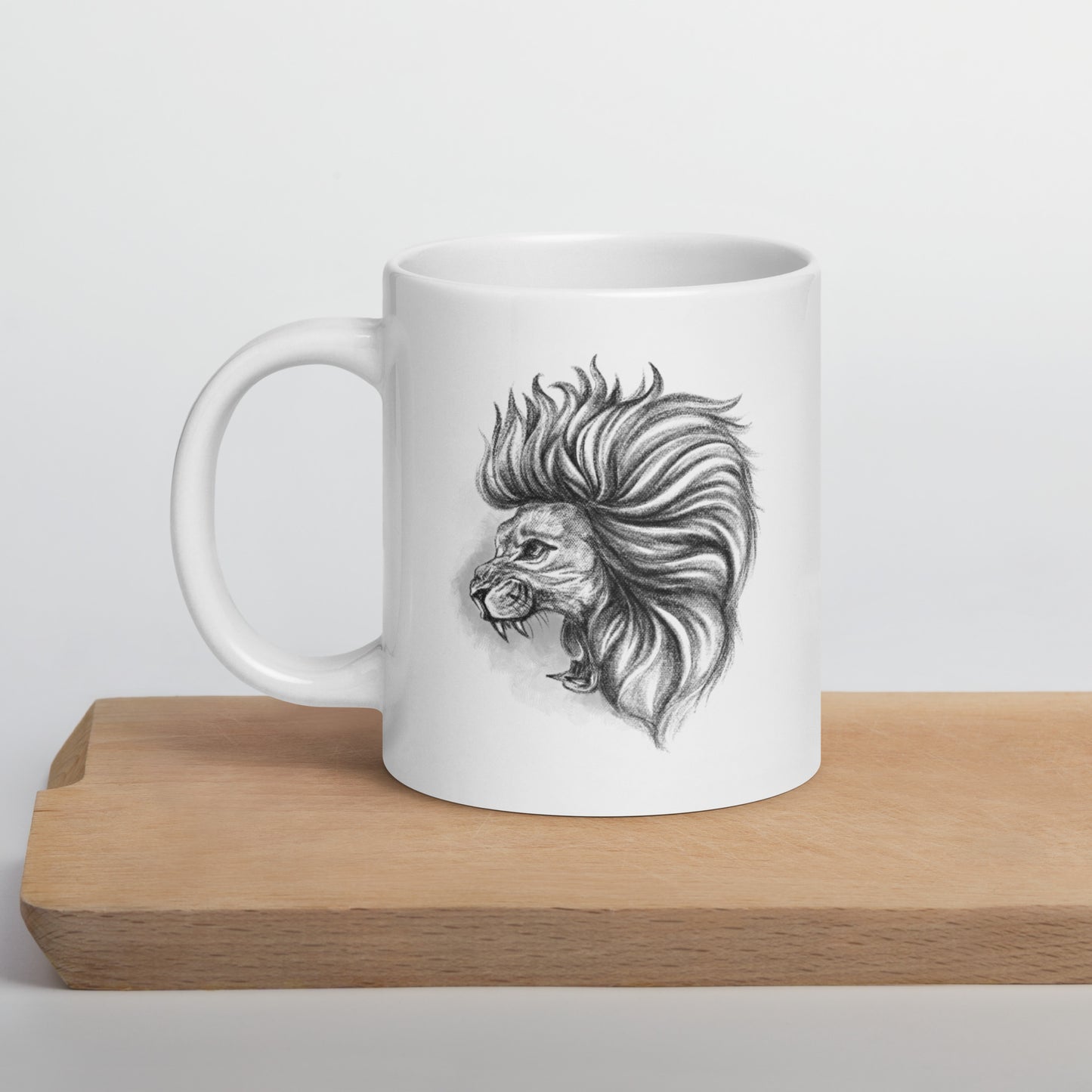 White Glossy Mug | Neither Destroyed Nor Burned | Fall Collection |