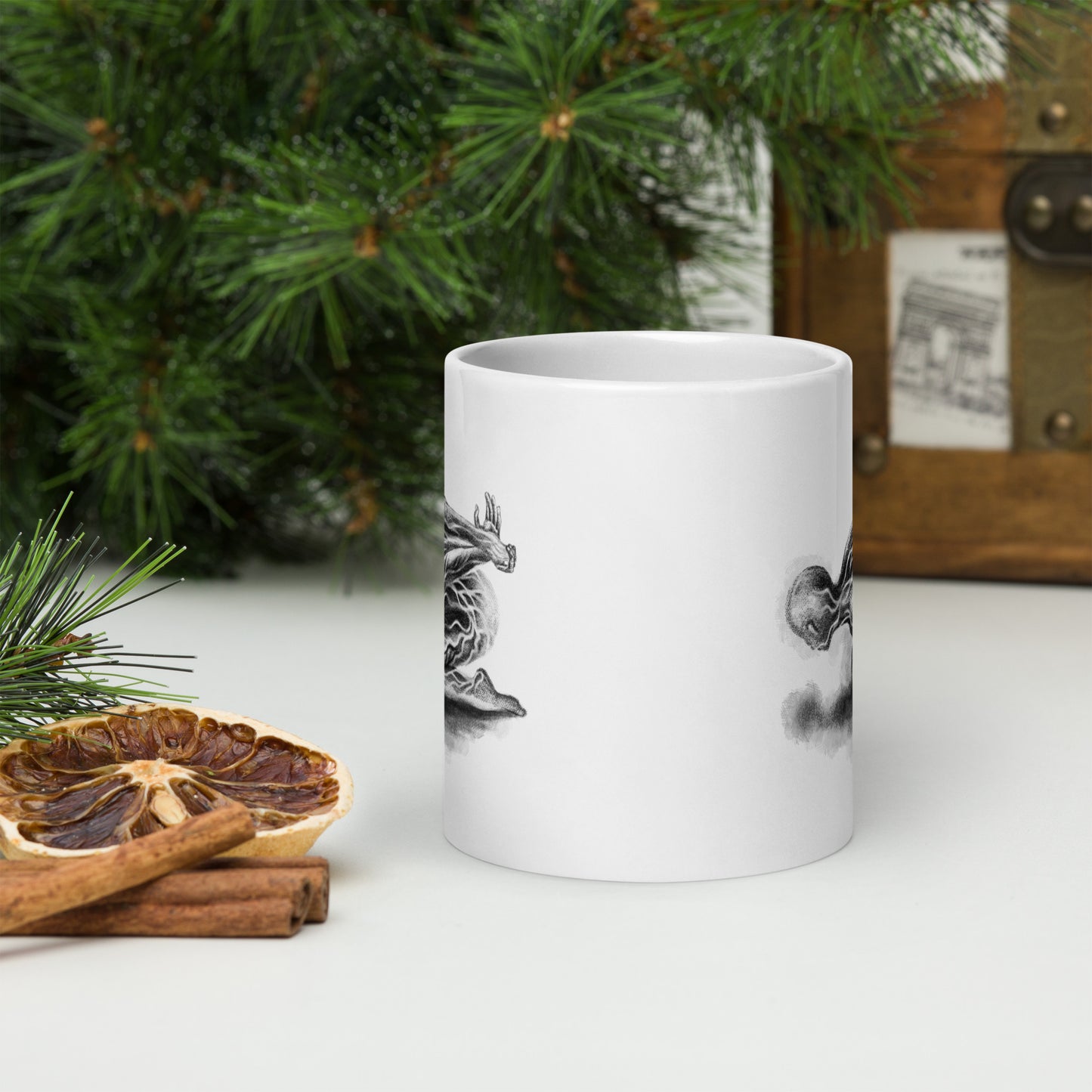 White Glossy Mug | Weight | Winter Collection |