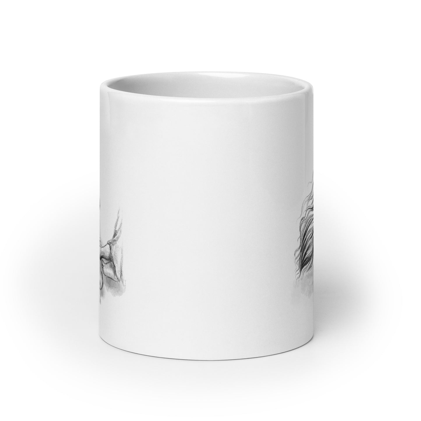 White Glossy Mug | Alabaster Jar | Spring Collection |