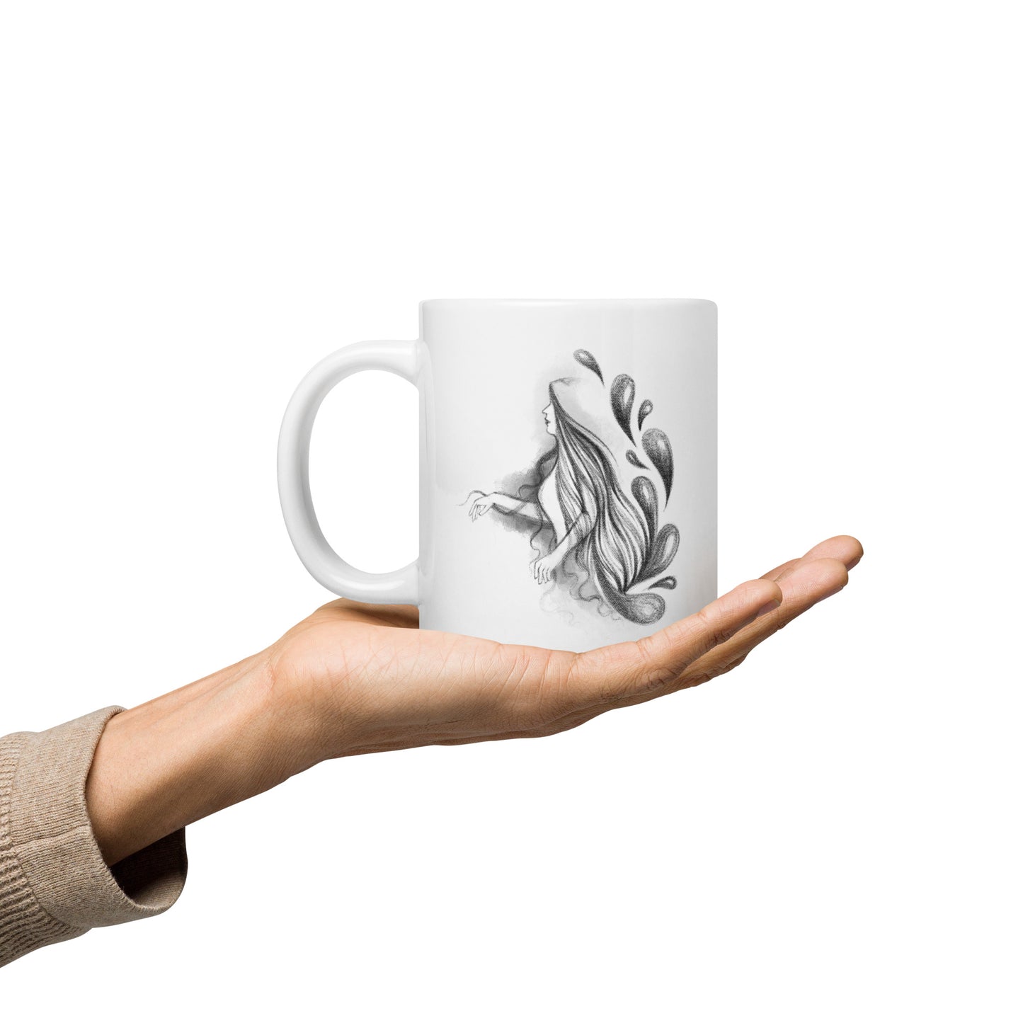 White Glossy Mug | Love | Spring Collection |