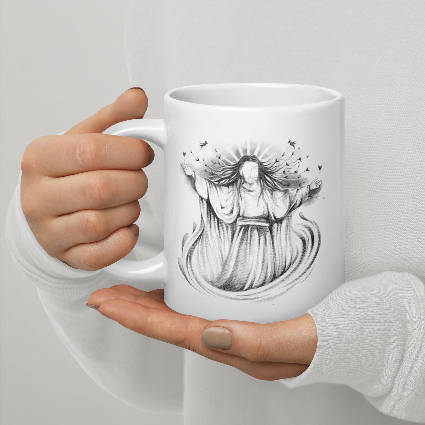 White Glossy Mug | Great | Fall Collection |