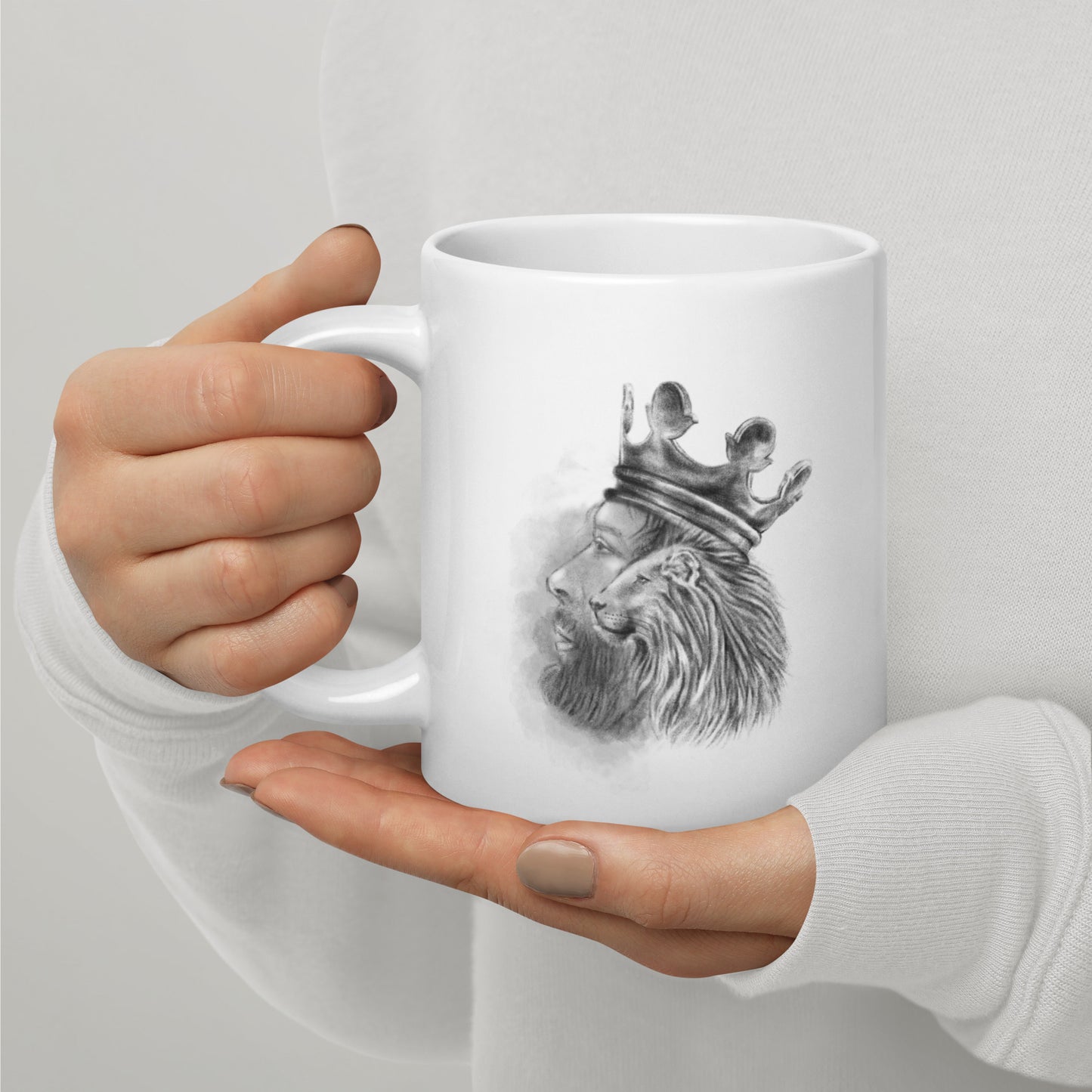 White Glossy Mug | The King | Summer Collection |