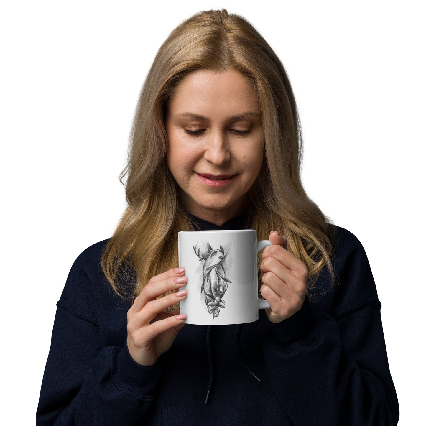 White Glossy Mug | Need | Spring Collection |