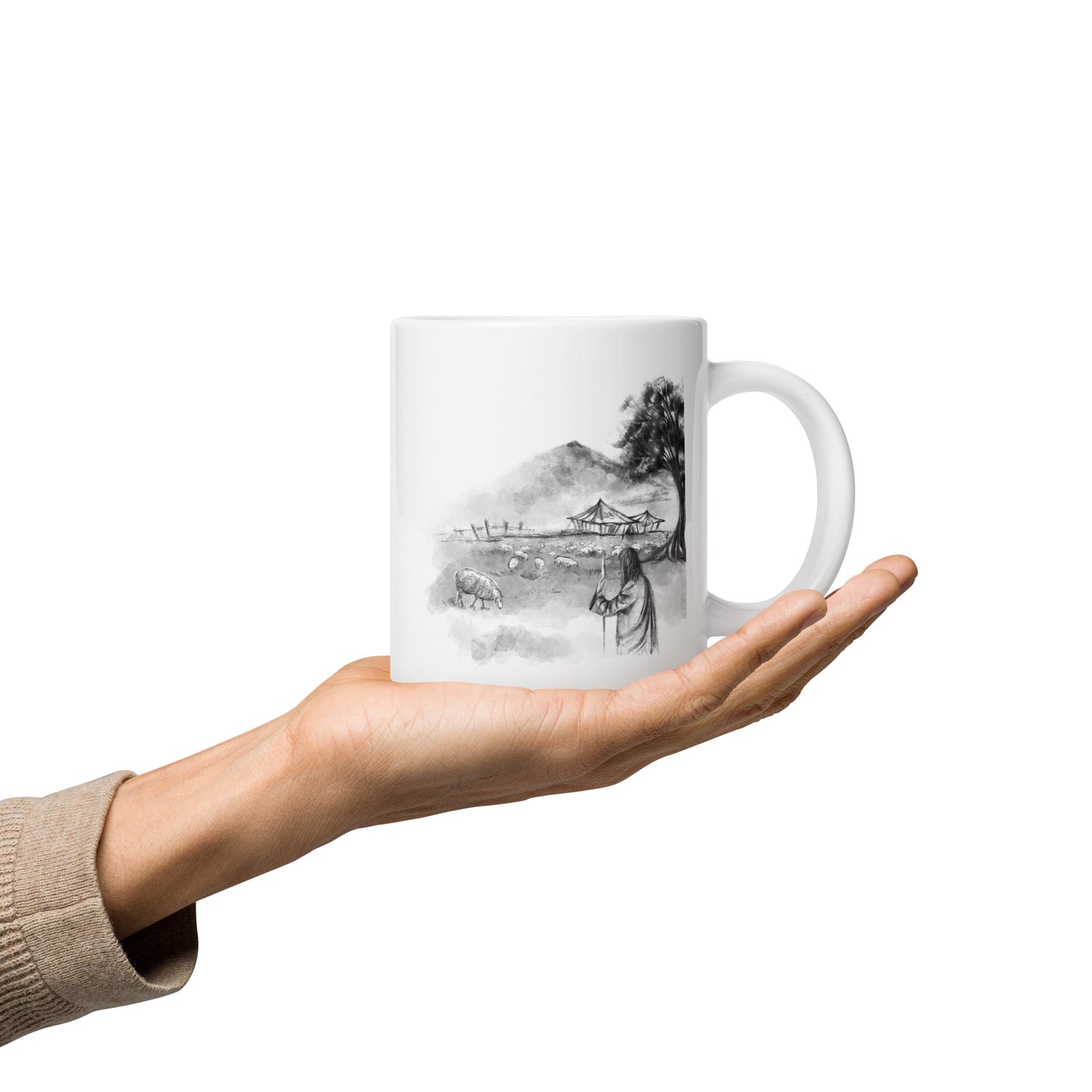 White Glossy Mug | Presence | Summer Collection |