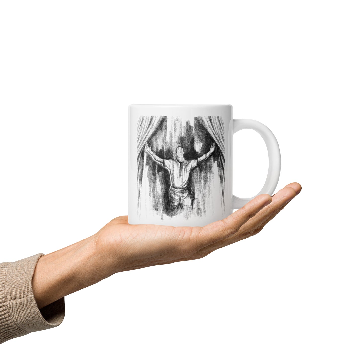 White Glossy Mug | Linger | Fall Collection |