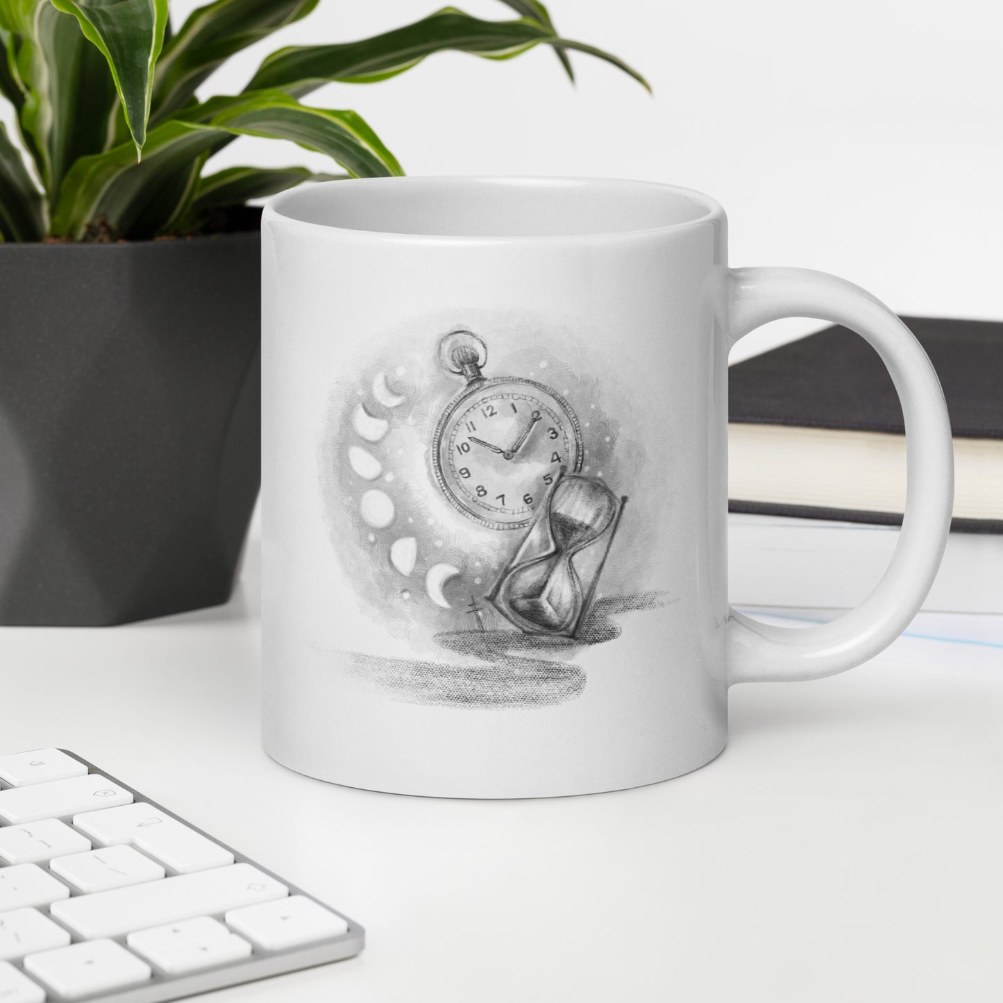 White Glossy Mug | Waiting | Winter | Collection |