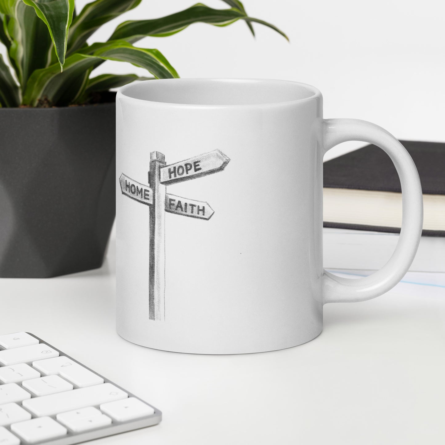 White Glossy Mug | Lost & Found | Winter Collection |