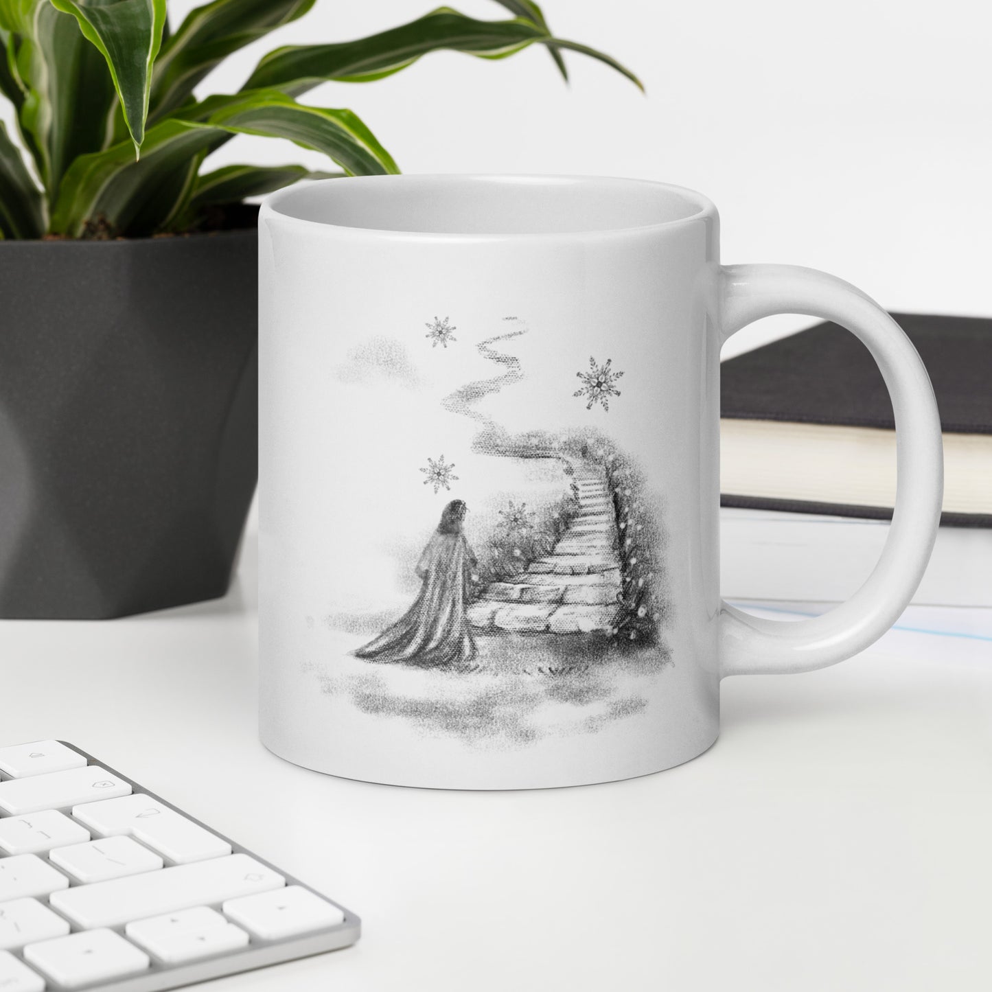 White Glossy Mug | Colors | Spring Collection |