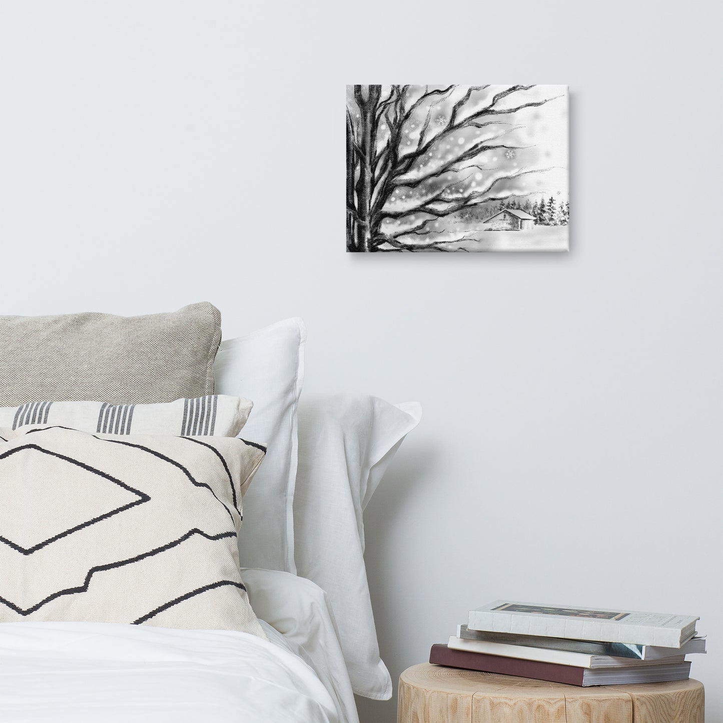Winter Seasons Canvas Print: Rustling Leaves