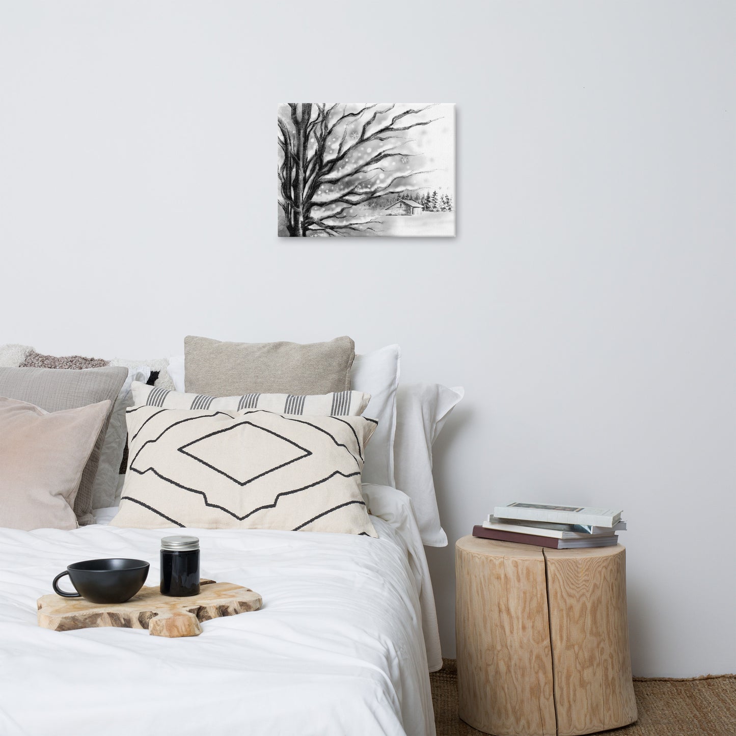 Winter Seasons Canvas Print: Rustling Leaves