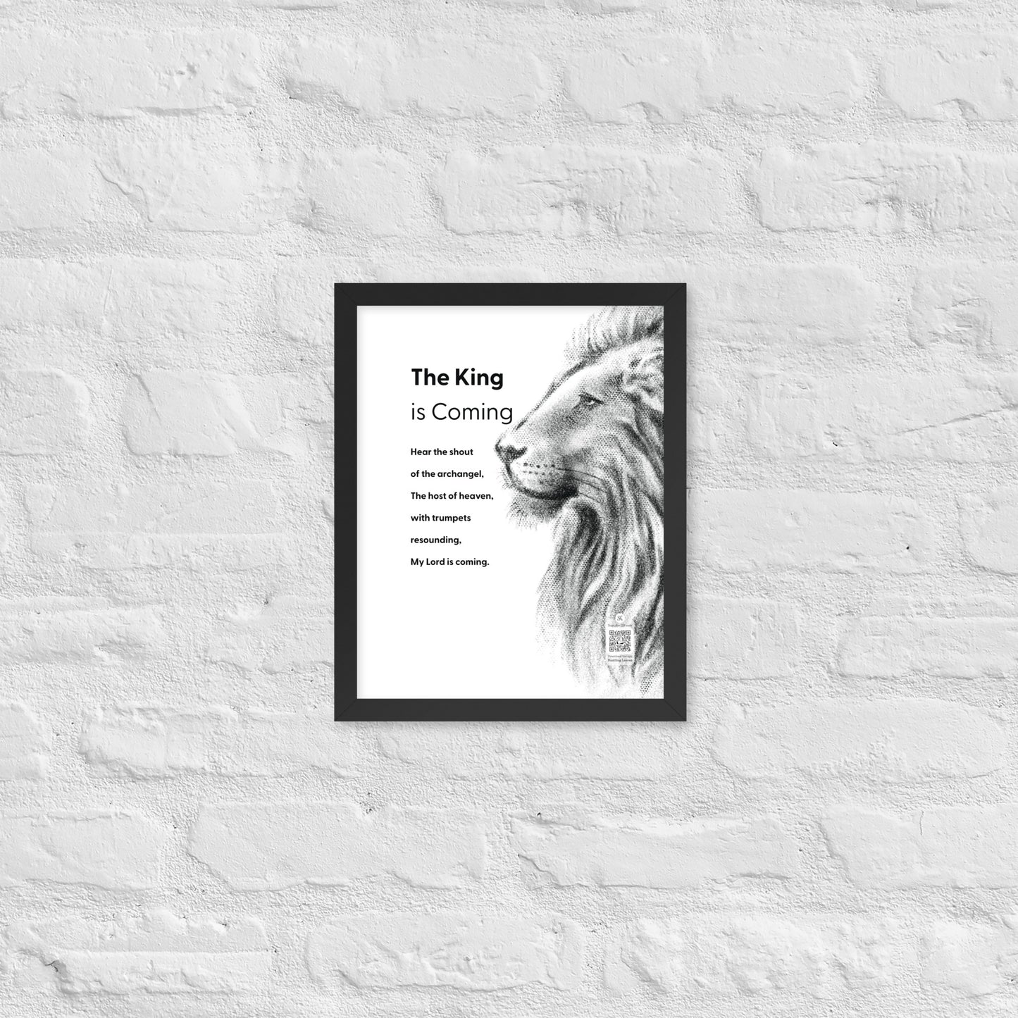 The King is Coming (Lion) - Portrait