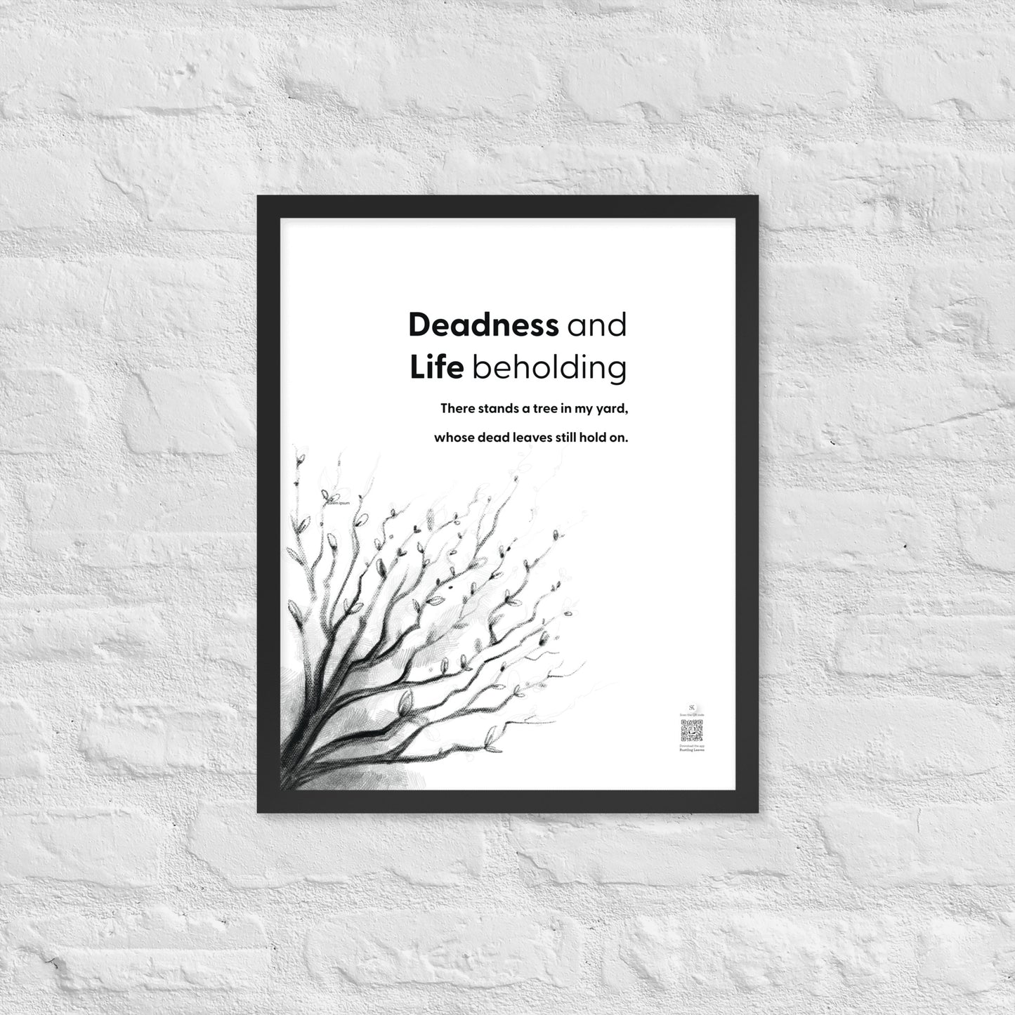 Deadness and Life Beholding - Portrait
