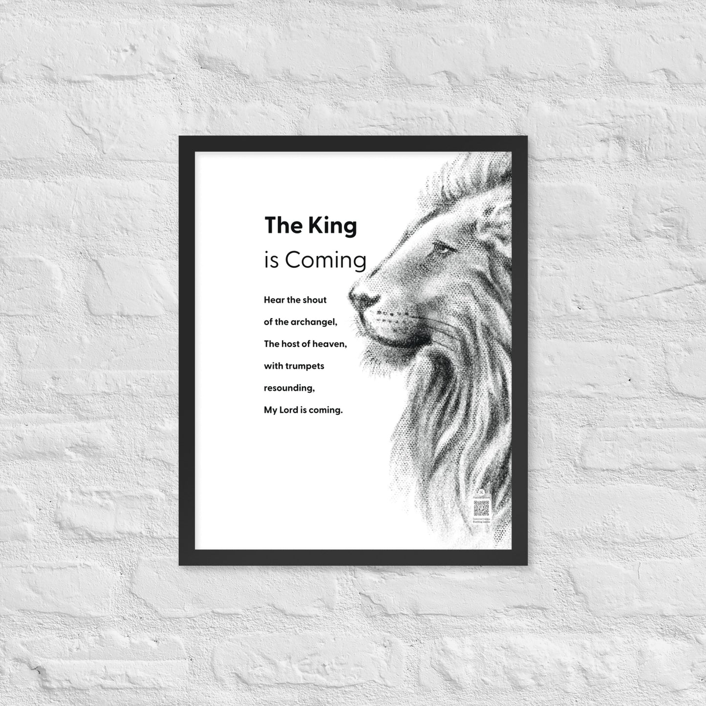 The King is Coming (Lion) - Portrait