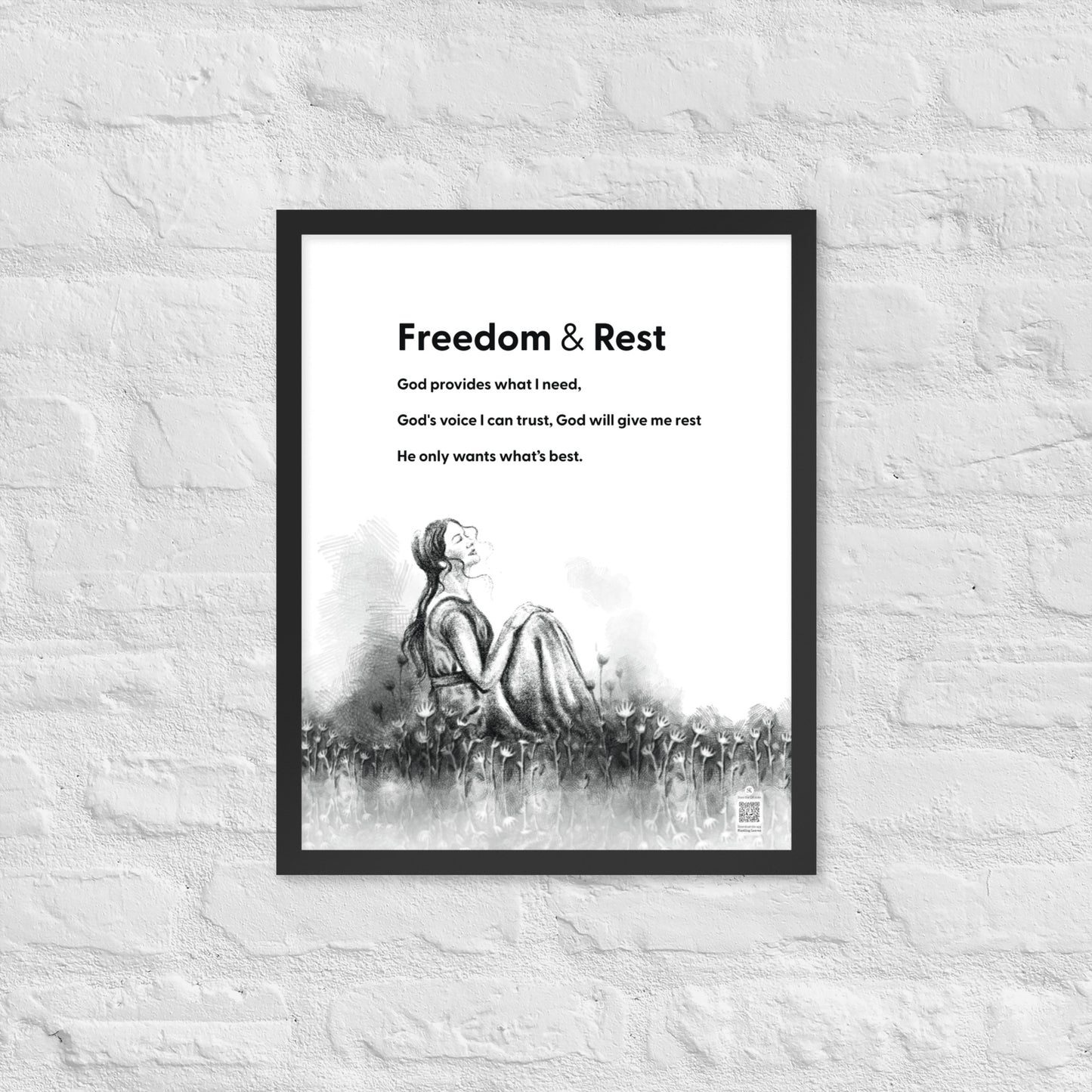 Freedom & Rest (Field) - Portrait