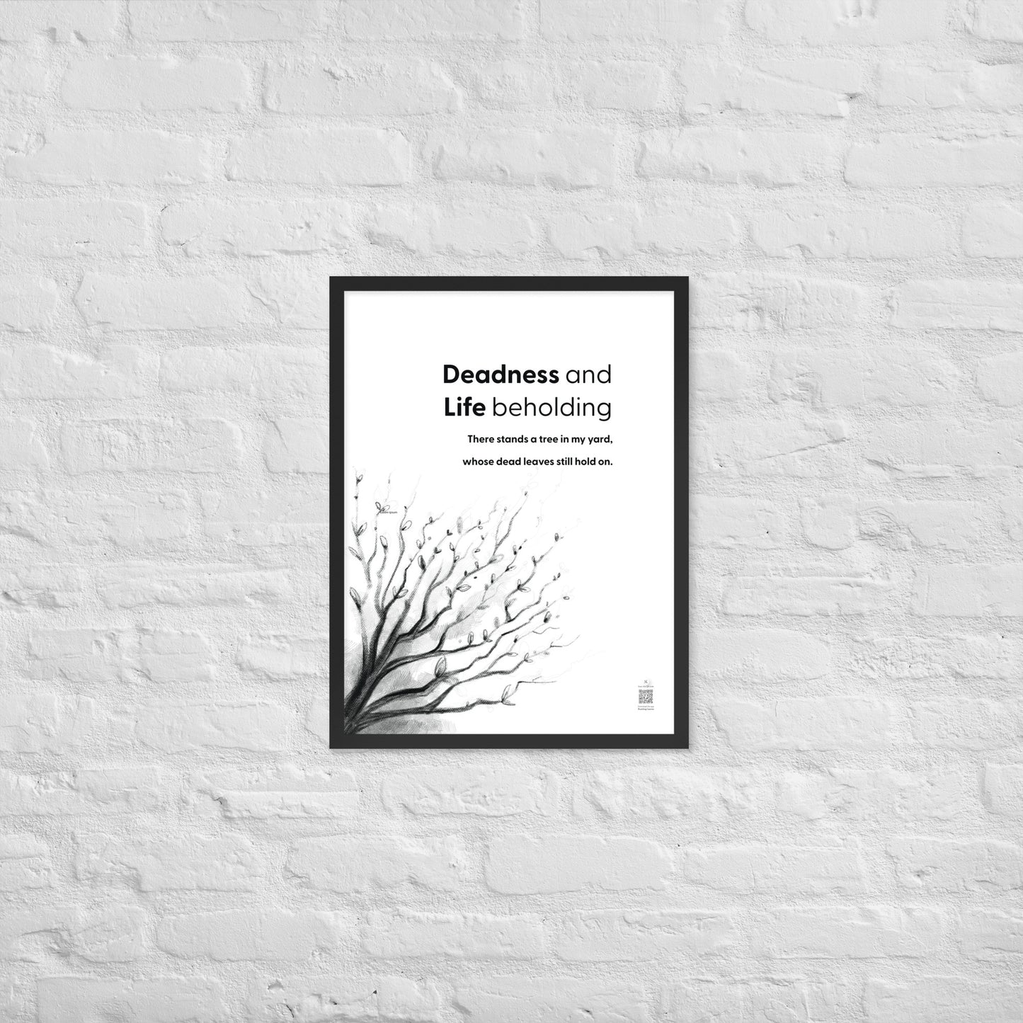 Deadness and Life Beholding - Portrait