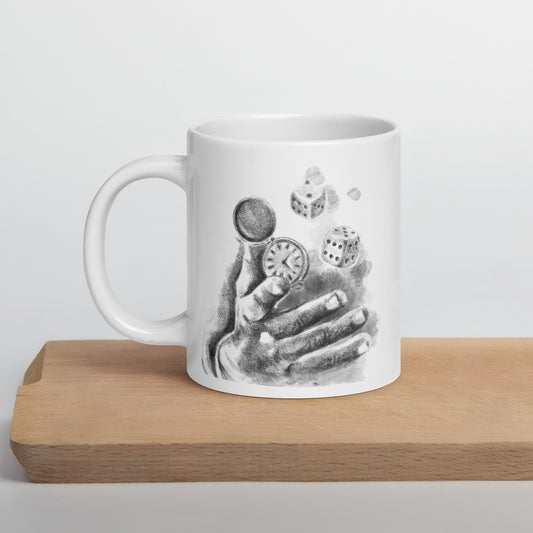 White Glossy Mug | Time & Being | Summer Collection |