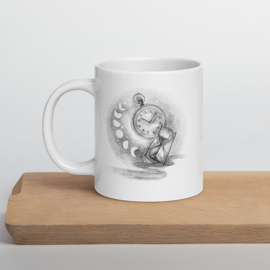 White Glossy Mug | Waiting | Winter | Collection |