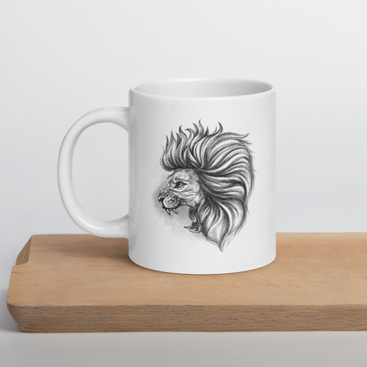 White Glossy Mug | Neither Destroyed Nor Burned | Fall Collection |