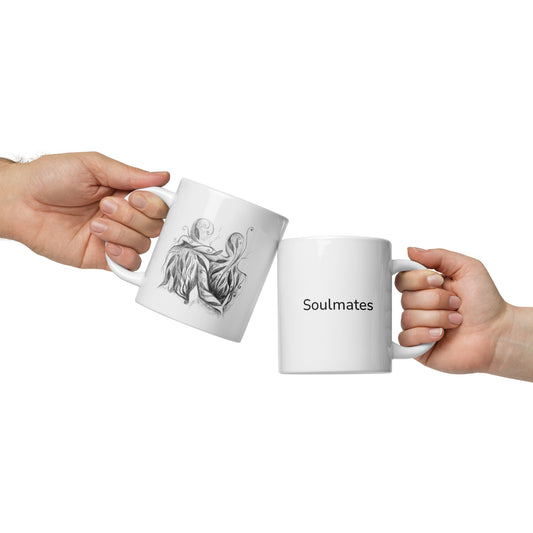White Glossy Mug | Soulmate | Spring Collection |
