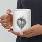 White glossy Mug | Sacred Flame | Fall Collection |
