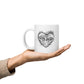 White Glossy Mug | Love Storming | Spring Collection |