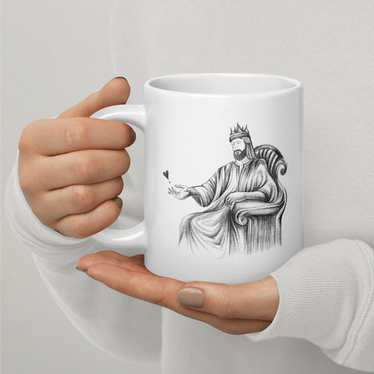 White Glossy Mug | Faithfulness | Fall Collection |