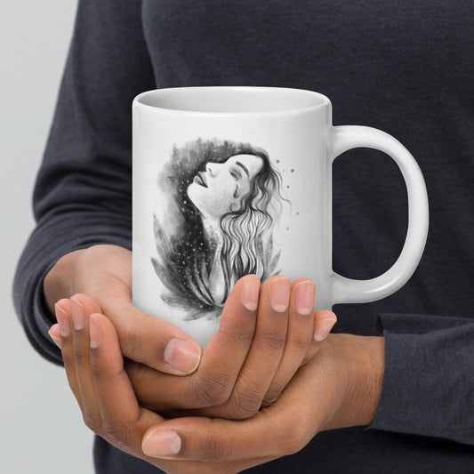 White Glossy Mug | Crying Out | Winter Collection |