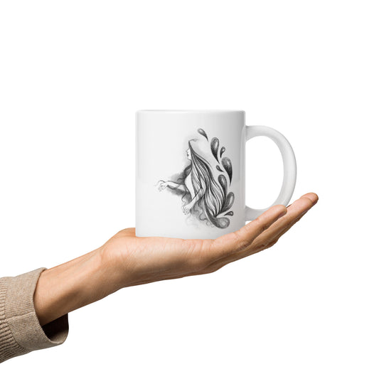 White Glossy Mug | Love | Spring Collection |