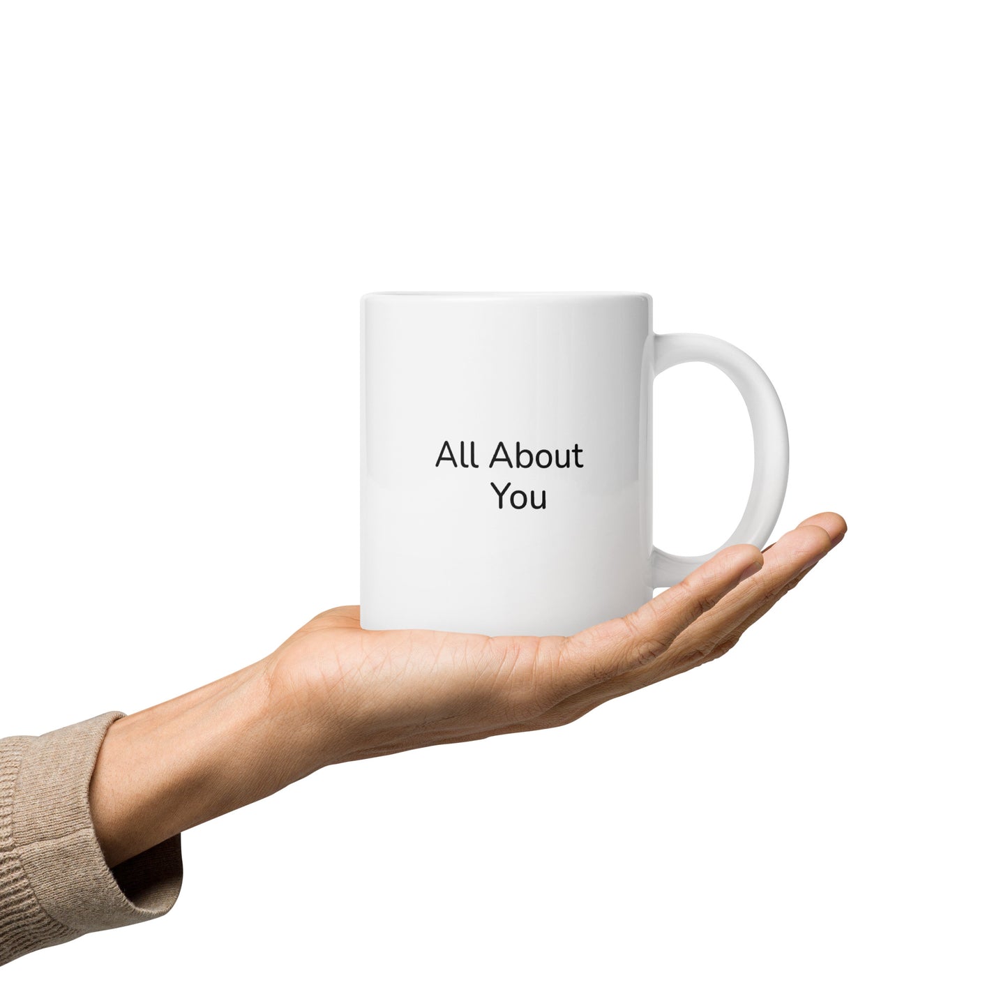 White Glossy Mug | All About You | Fall Collection |