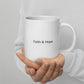 White Glossy Mug | Faithfulness | Fall Collection |