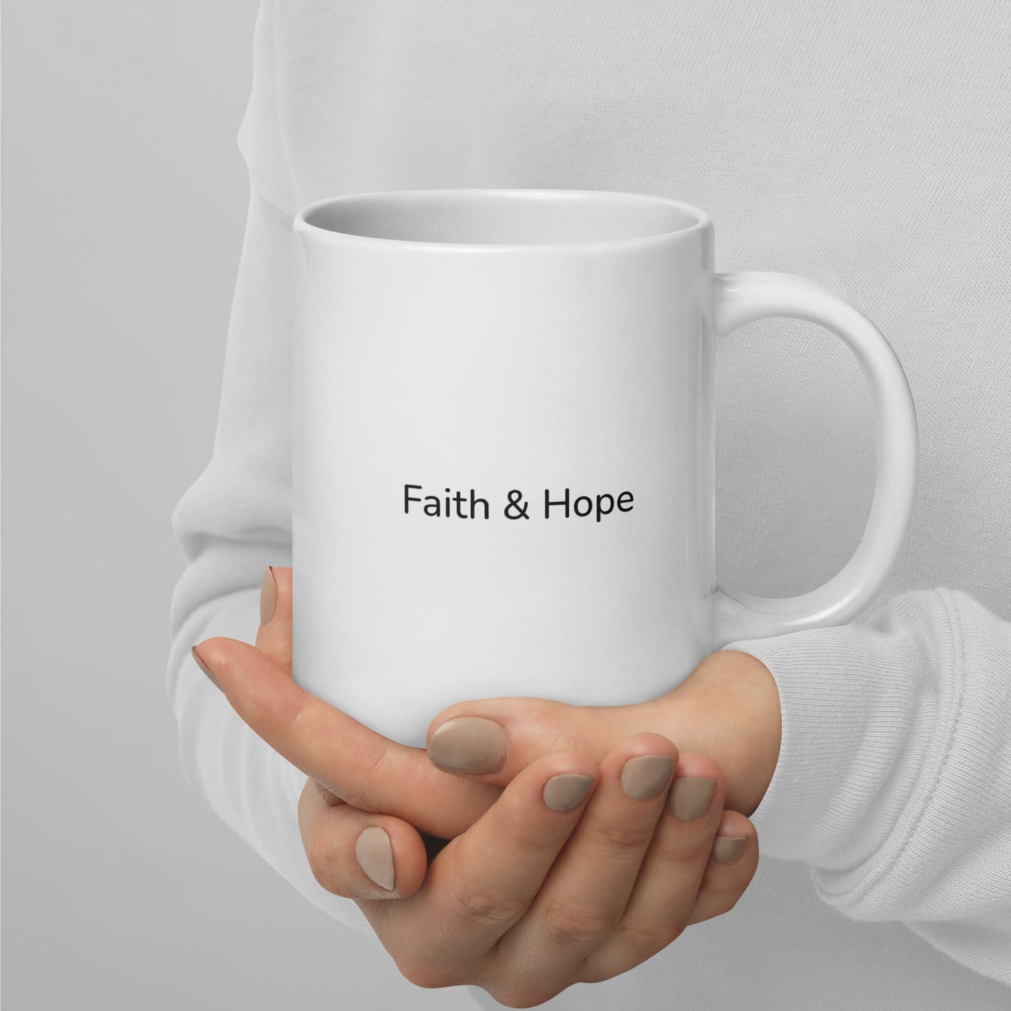 White Glossy Mug | Faithfulness | Fall Collection |
