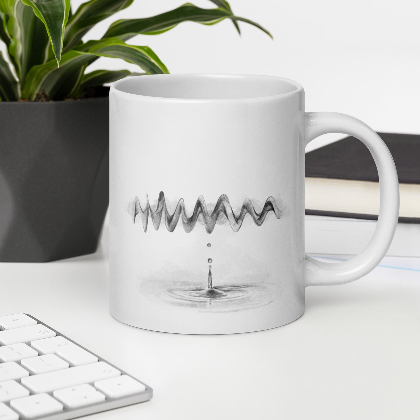 White Glossy Mug | Listen | Fall Collection |