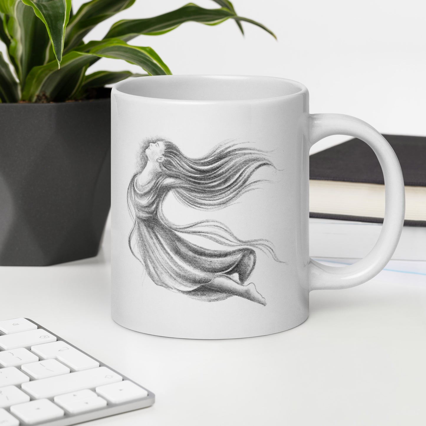 White Glossy Mug | Joy | Summer Collection |