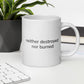 White Glossy Mug | Neither Destroyed Nor Burned | Fall Collection |
