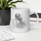 White Glossy Mug | Leaning | Spring Collection |
