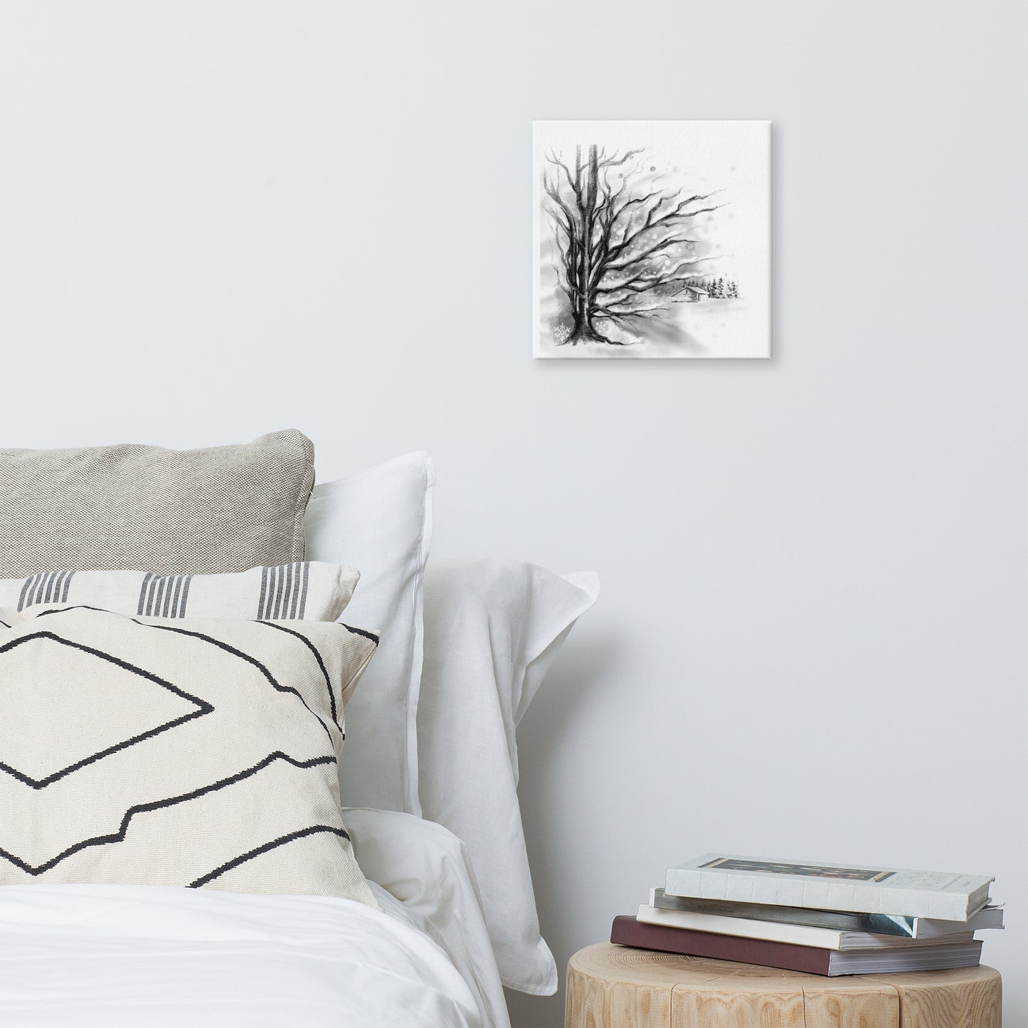 Winter Seasons Canvas Print: Rustling Leaves