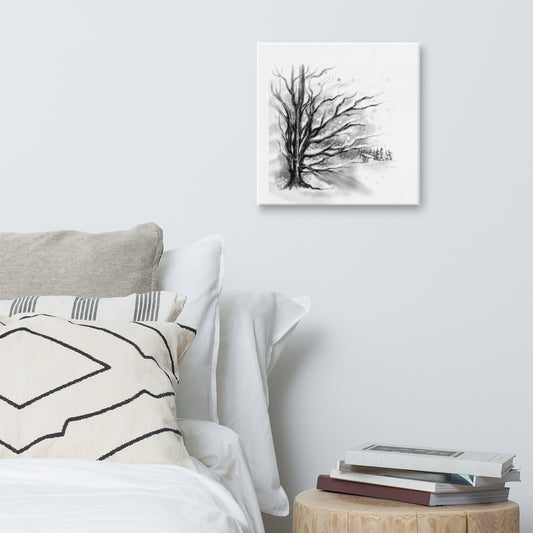 Winter Seasons Canvas Print: Rustling Leaves