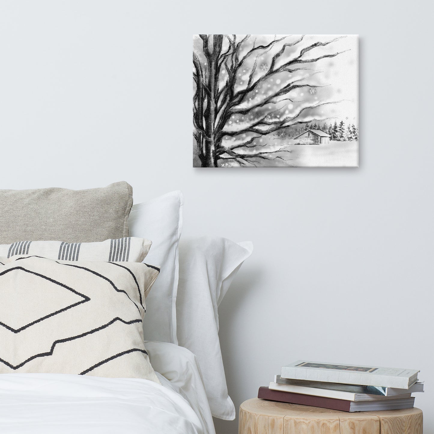 Winter Seasons Canvas Print: Rustling Leaves