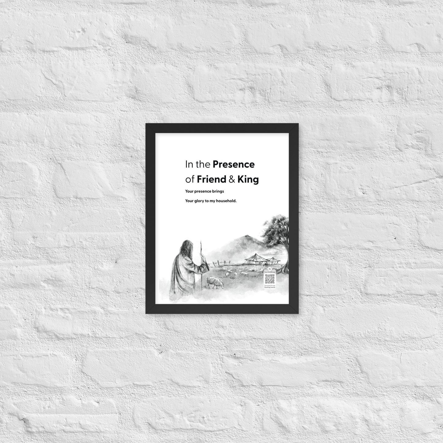 In the Presence of Friend & King (Household) - Portrait