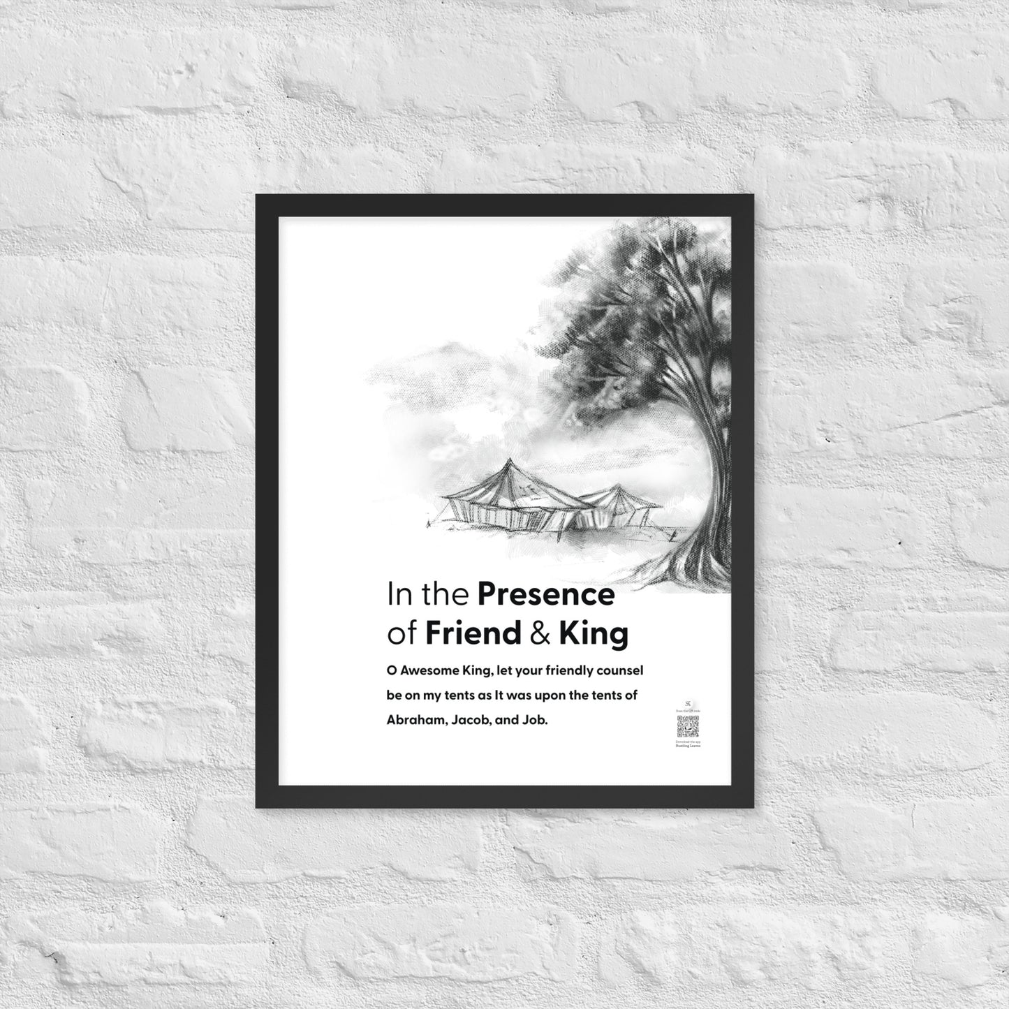 In the Presence of Friend & King (Tents) - Portrait