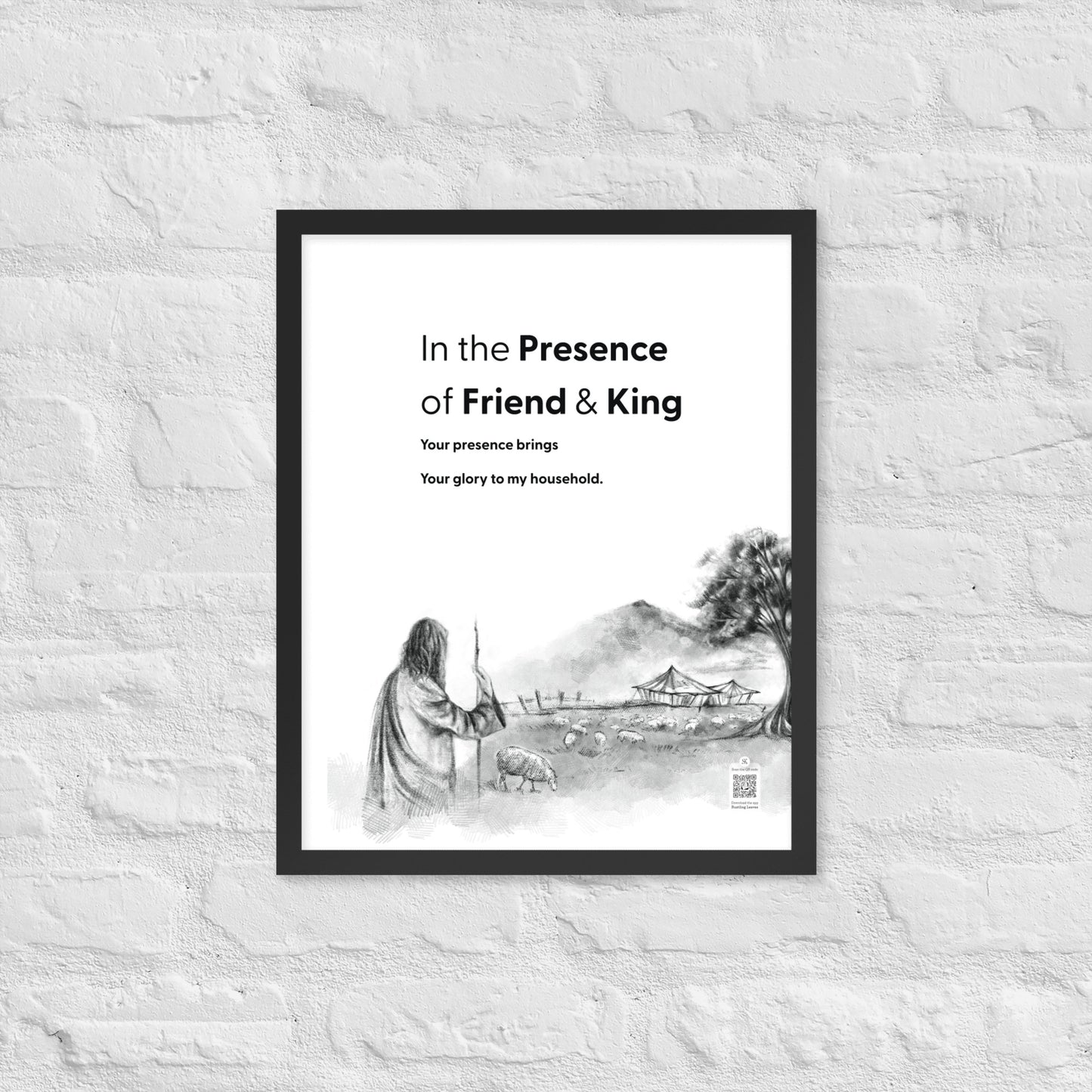 In the Presence of Friend & King (Household) - Portrait
