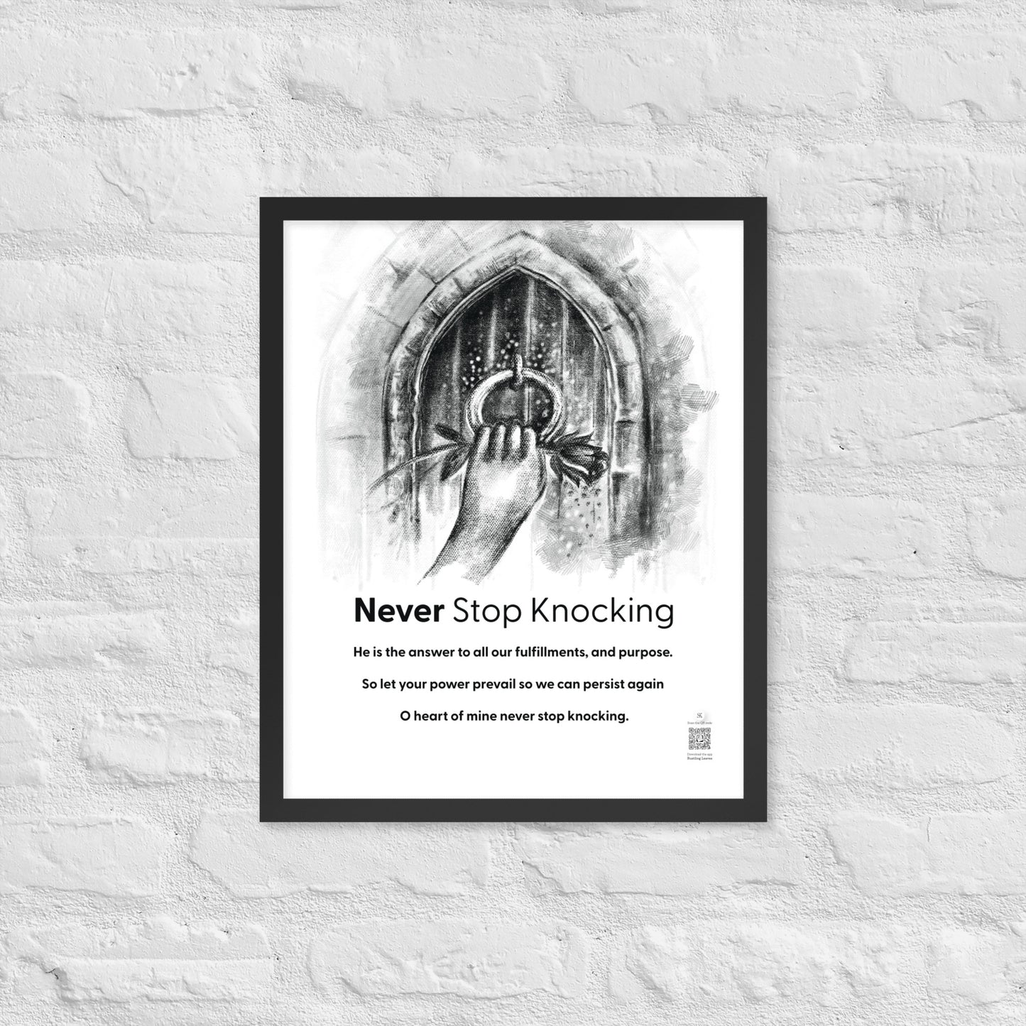 Never Stop Knocking - Portrait