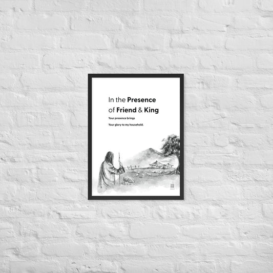 In the Presence of Friend & King (Household) - Portrait