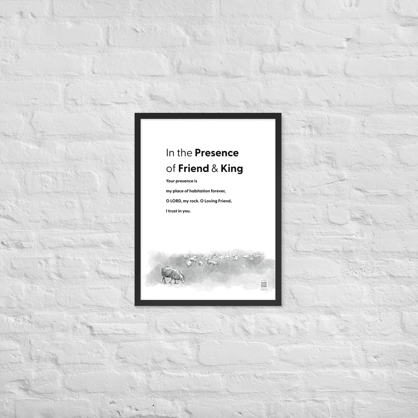 In the Presence of Friend & King (Habitation) - Portrait