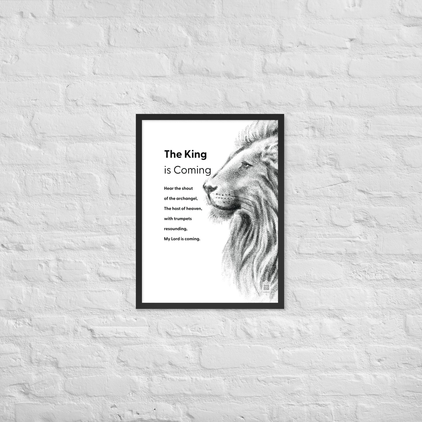 The King is Coming (Lion) - Portrait
